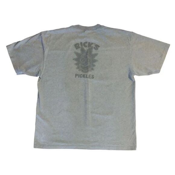 Y2K SHAKA Wear Custom Grey Rick & Morty Adult Novelty Print Tee Men's 2XL - Picture 9 of 14